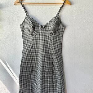 Shasa Black + White Gingham Dress Size XS